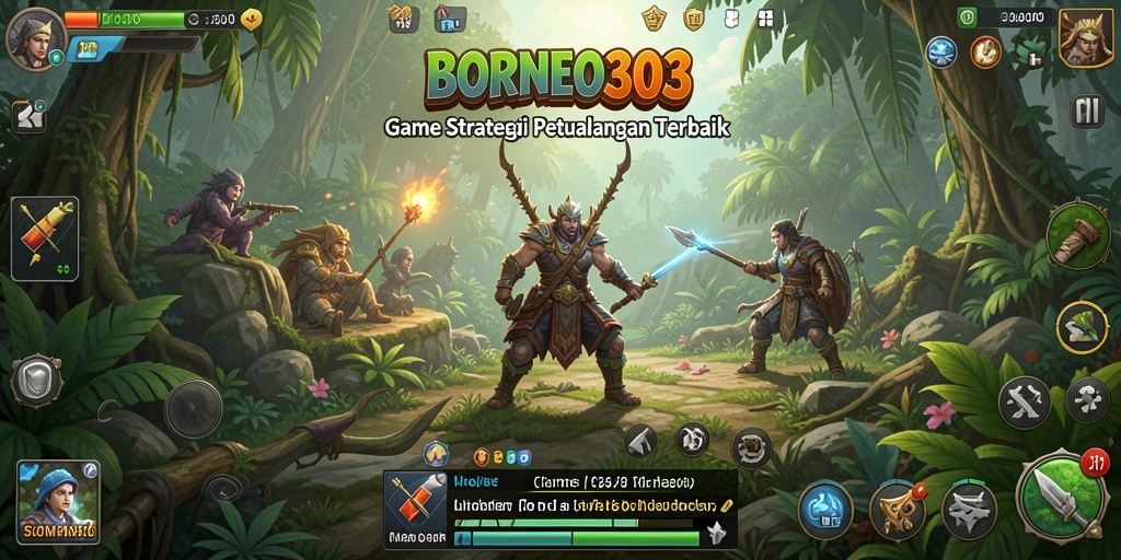 Tampilan gameplay <strong>BORNEO303</strong> yang seru dan menarik.
