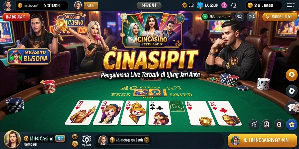 Tampilan permainan Live Casino yang menarik dan interaktif.