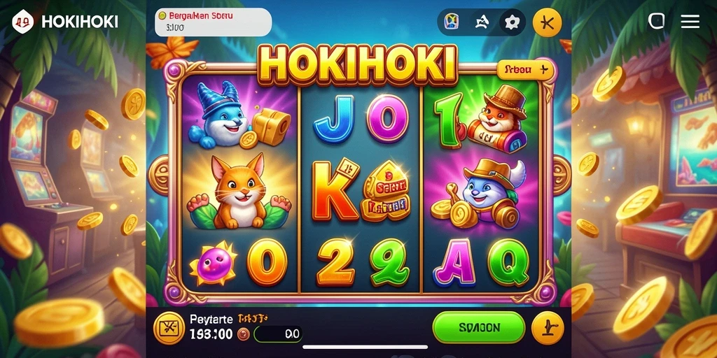 Tampilan gameplay HOKIHOKI yang memukau dan menegangkan.