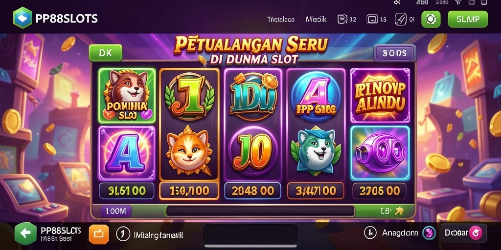 Tampilan seru dari gameplay PP88SLOTS yang penuh petualangan.