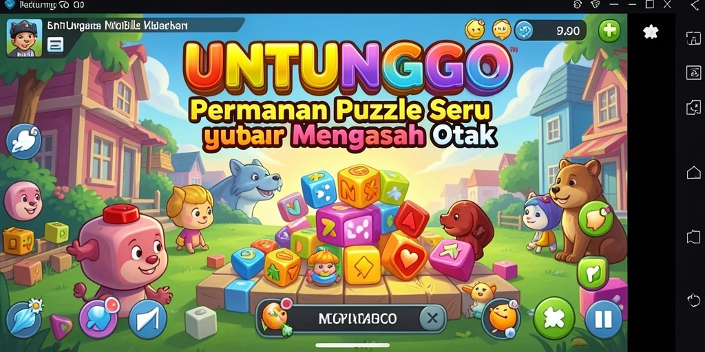 Gameplay seru UNTUNGGO dengan tantangan puzzle yang menarik.