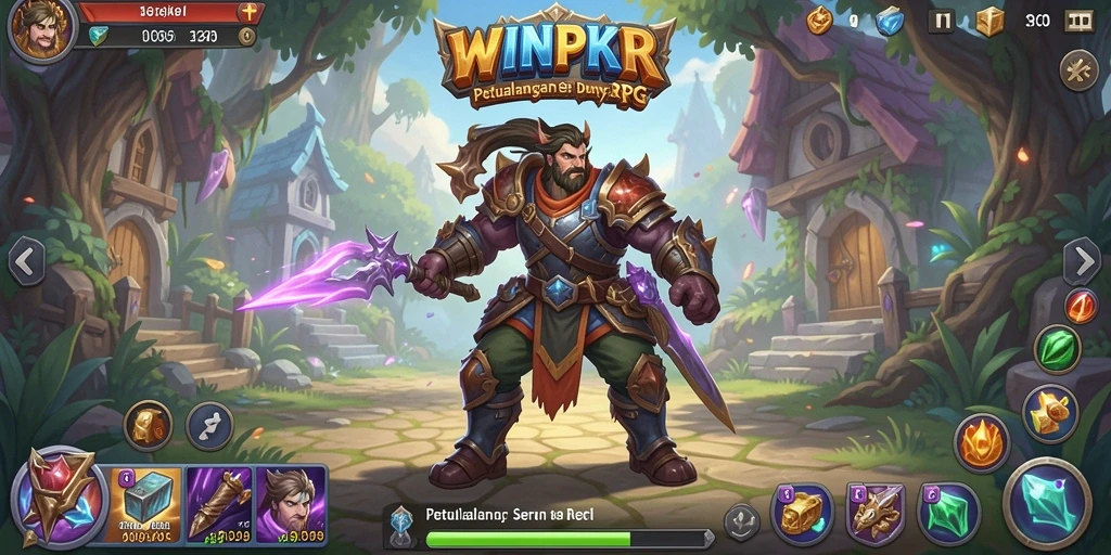 Screenshot menunjukkan gameplay menakjubkan dan aksi RPG yang mendebarkan.